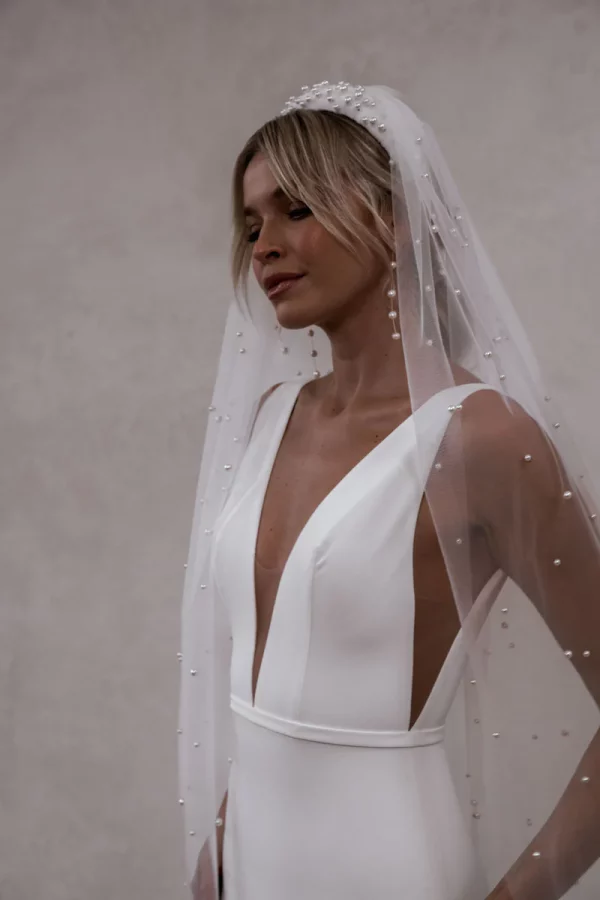 PEARL HEADBAND VEIL - Image 4