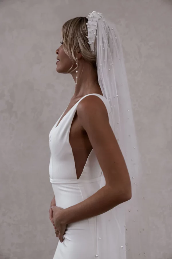 PEARL HEADBAND VEIL - Image 2