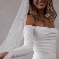 SHORT PEARL VEIL - Image 3